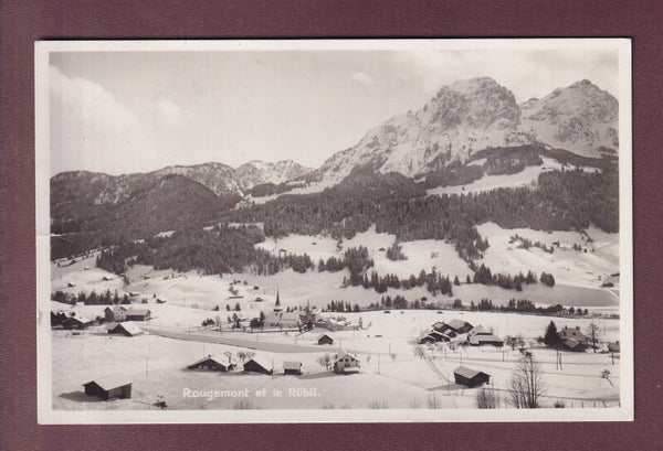 ROUGEMONT et le Rübli - 1935 // pli //