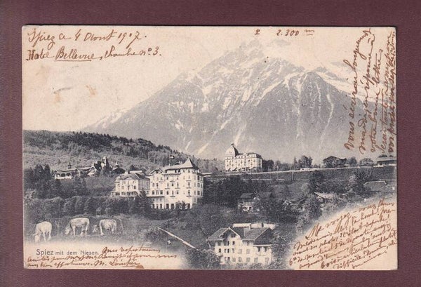 SPIEZ - Teilansicht und Niesen - 1907