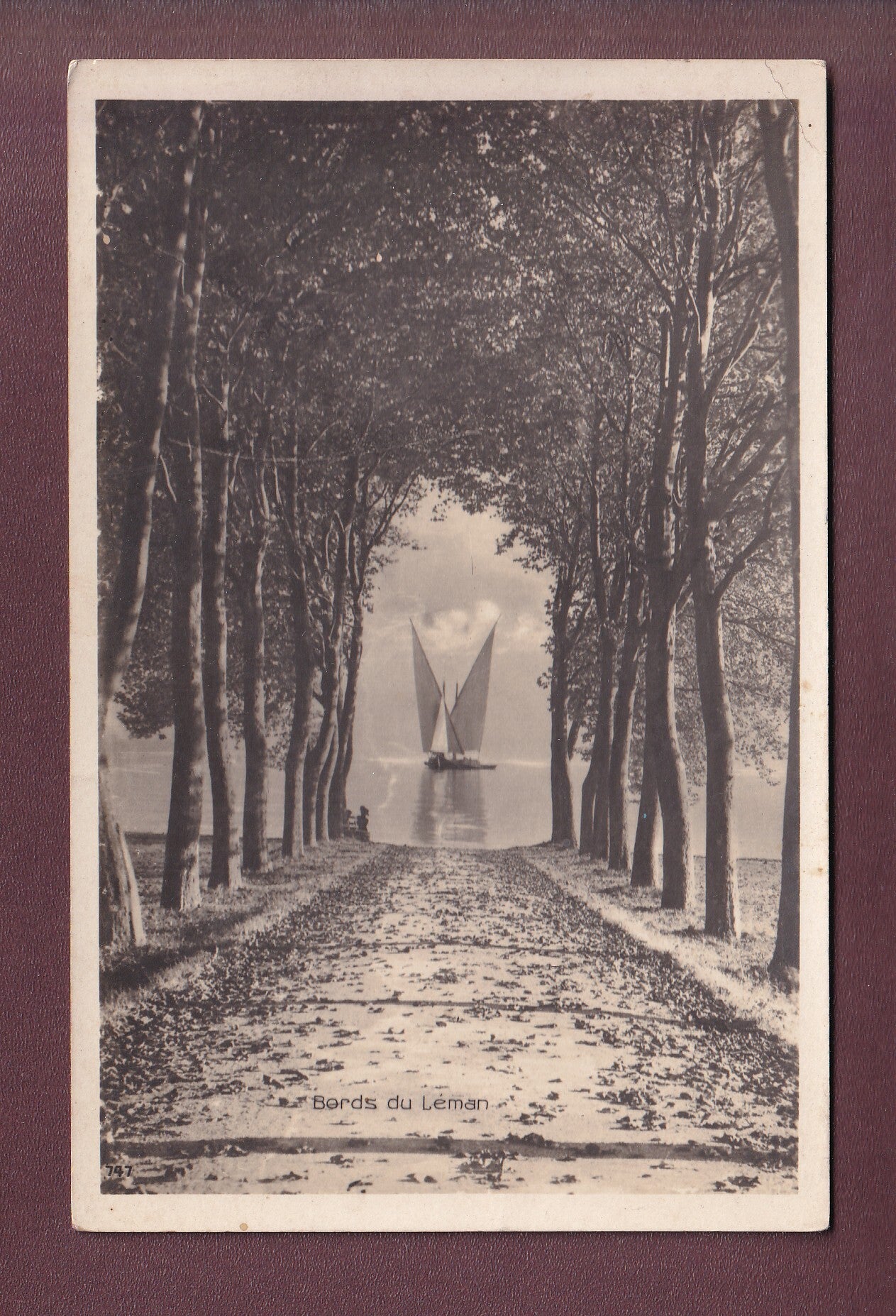 Bords du LEMAN - Barque - 1933