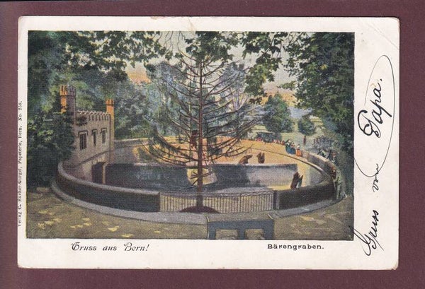 Gruss aus BERN - 1899 Langstempel // Eckbug //
