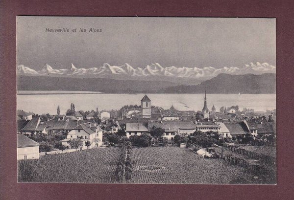 LA NEUVEVILLE et les Alpes - 1907