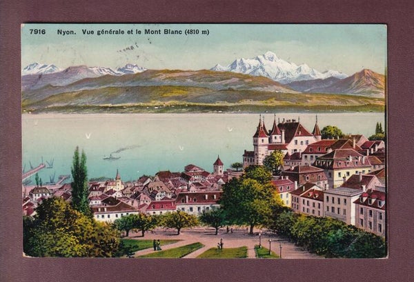 000NYON - Vue générale et Mont-Blanc - 1912