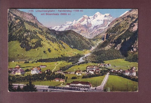 Lötschbergbahn - KANDERSTEG - Blümlisalp - 1922