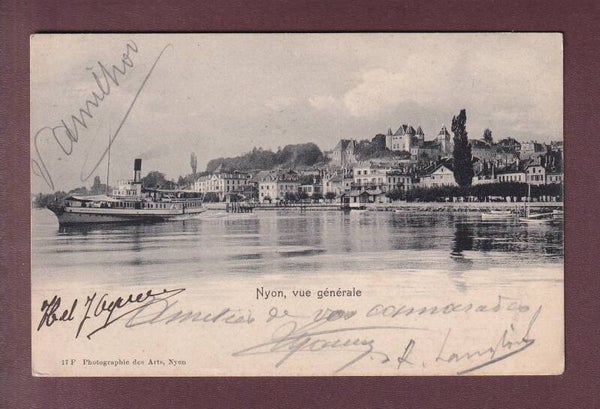 NYON vu du lac - Bateau CGN - 1903