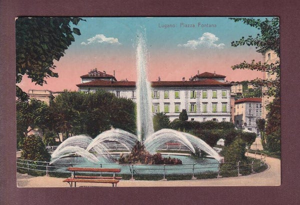 LUGANO - Piazza Fontana - 1910