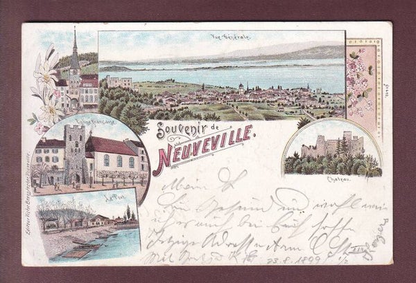 Souvenir de NEUVEVILLE - 1899 Litho