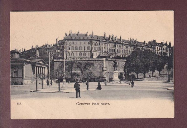 GENEVE - Place Neuve - 1908