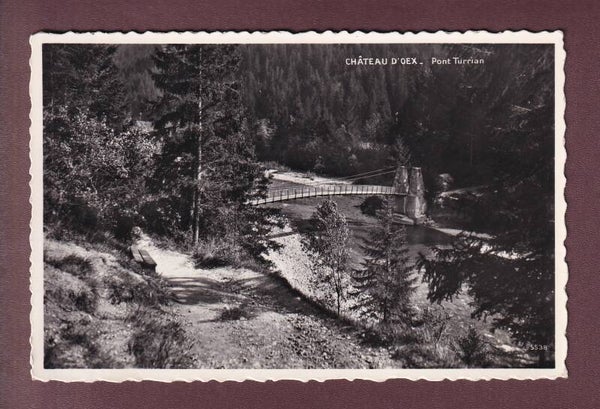 CHÂTEAU D'OEX - Pont Turrian - 1957