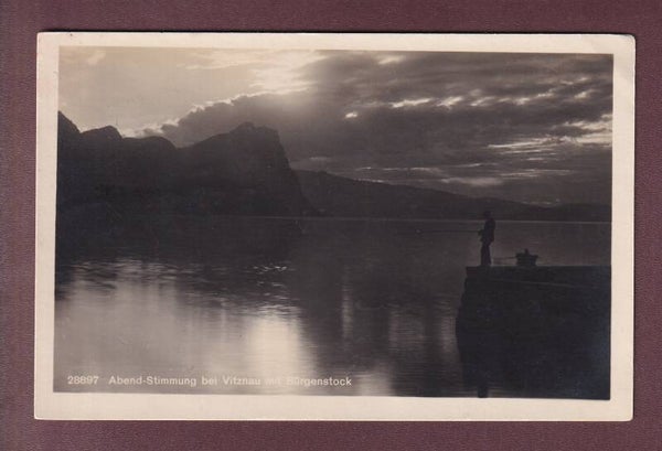 Abendstimmung bei VITZNAU - Bürgenstock - 1925