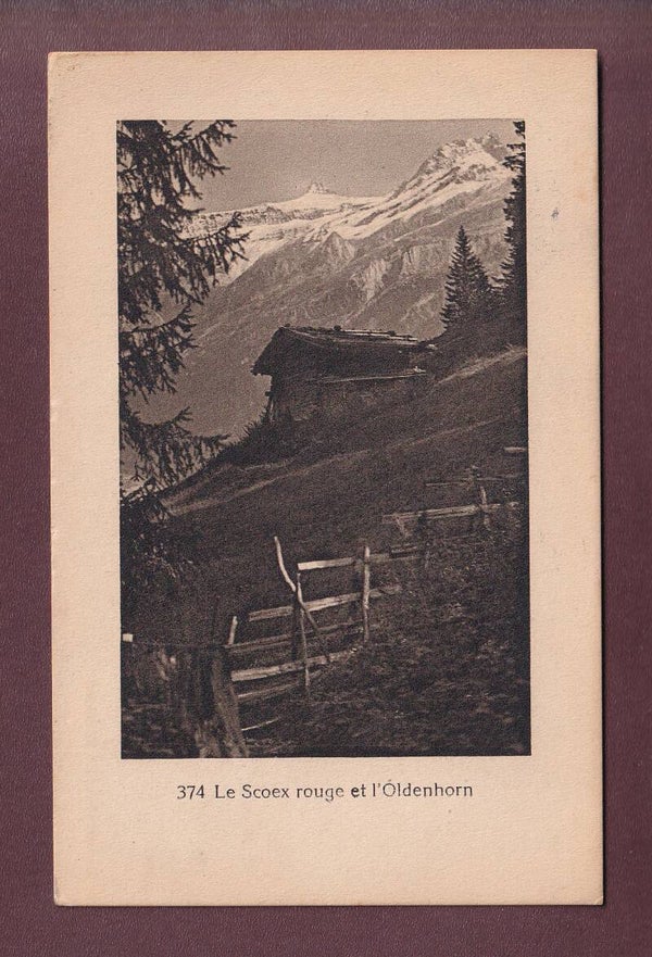 Les Diablerets - SCEX ROUGE - OLDENHORN - 1920