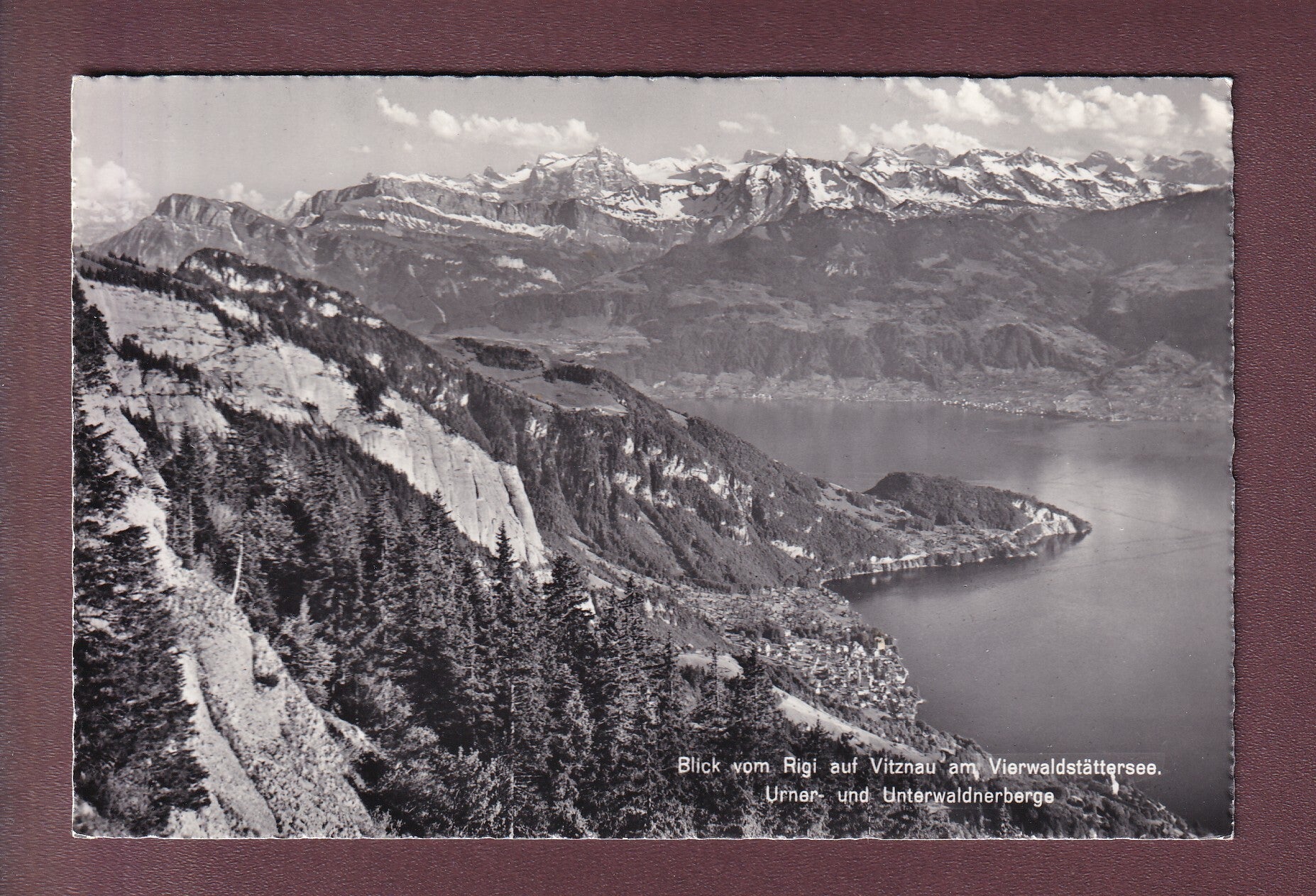 Blick vom RIGI auf Vitznau