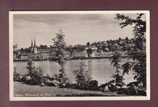 LUZERN - Nationalquai vom Inseli aus