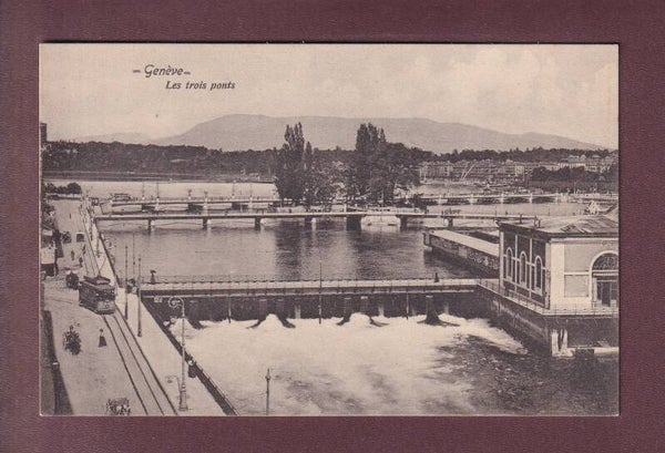 GENEVE - Les 3 ponts - Tram