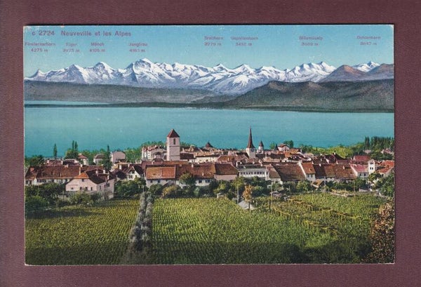 LA NEUVEVILLE et les Alpes