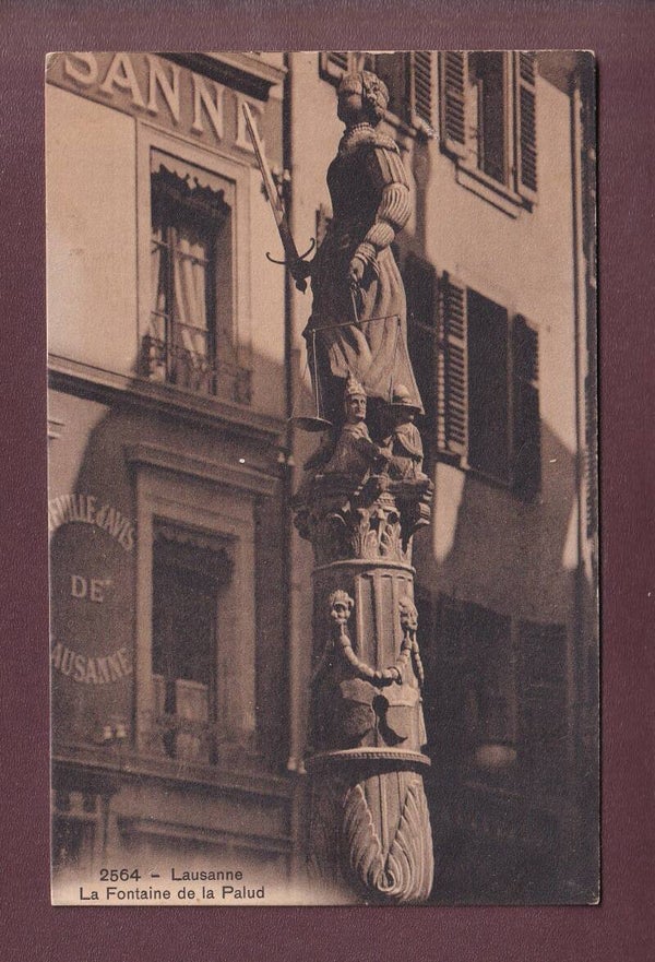 LAUSANNE - Fontaine de la Palud - Detail
