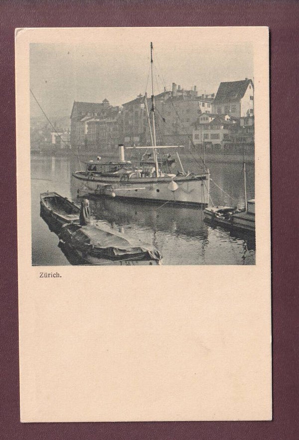ZÜRICH - Partie an der Limmat - Schiff