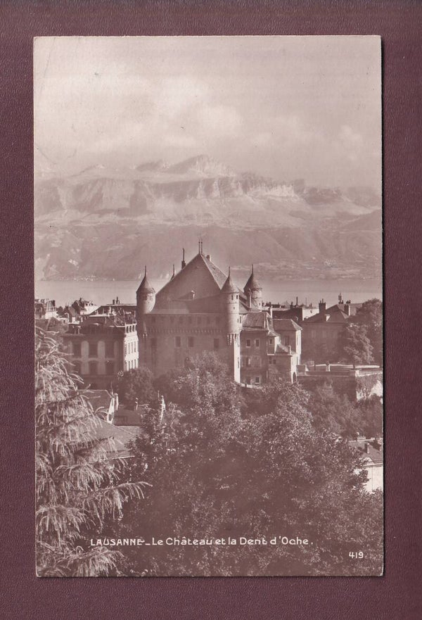 LAUSANNE - Château et Dent d'Oche