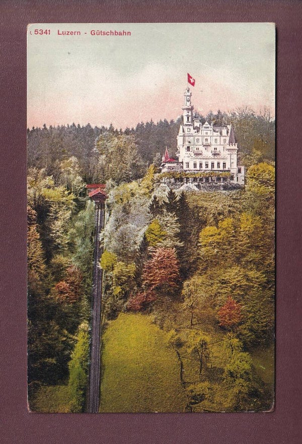 LUZERN - Gütsch mit Bahn