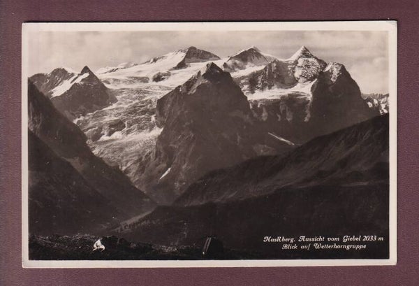 HASLIBERG / Giebel - Wetterhorngruppe - 1942