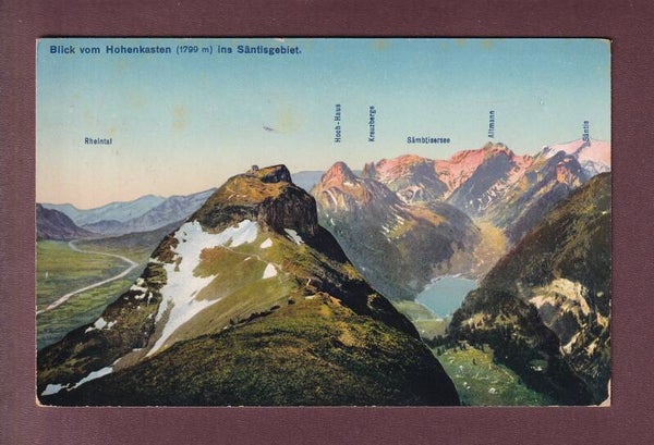 Blick vom HOHENKASTEN ins Säntigebiet - 1921