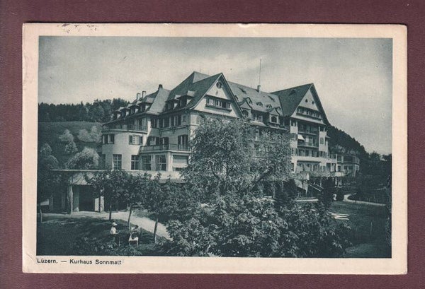 LUZERN - Kurhaus Sonnmatt - 1927 // Eckbug //