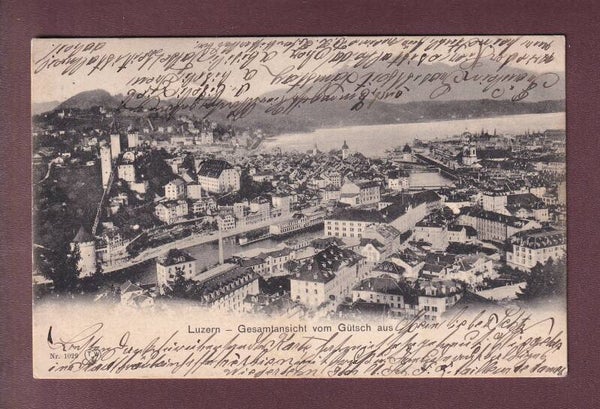 LUZERN vom Gütsch aus - 1904