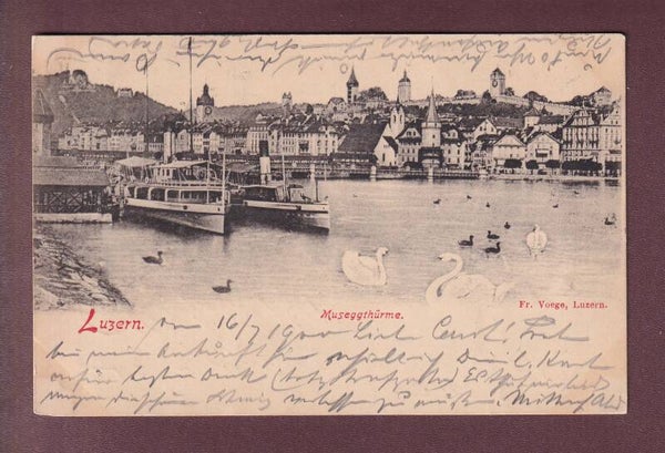 LUZERN - Schiffe - Museggtürme - 1900