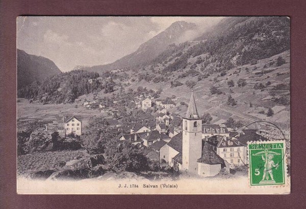SALVAN - 1913 // pli d'angle //