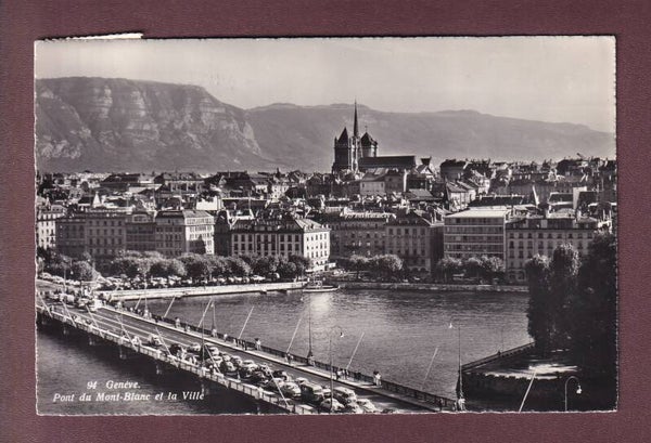 GENEVE - Pont du Mont-Blanc - 1962