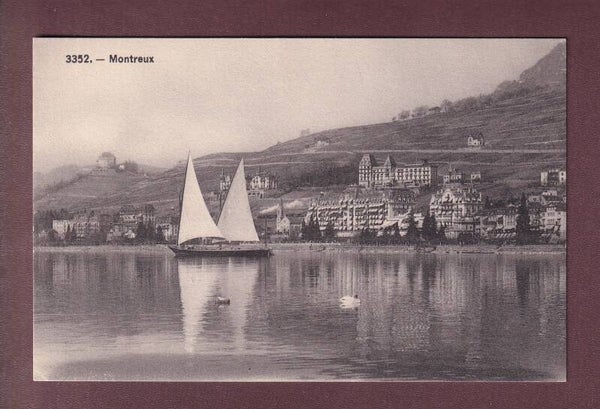 MONTREUX depuis le lac - Barque du Léman
