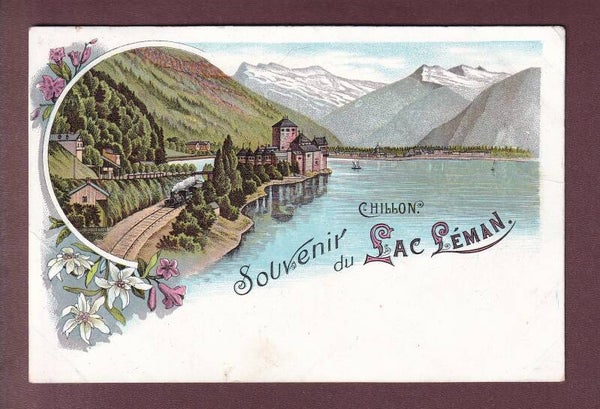 Souvenir du LAC LEMAN - Chillon // léger pli //