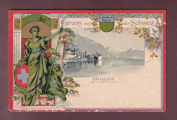 Gruss aus der SCHWEIZ - CHILLON - Präge