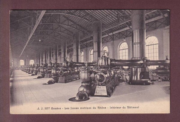 GENEVE - Intérieur des forces motrices