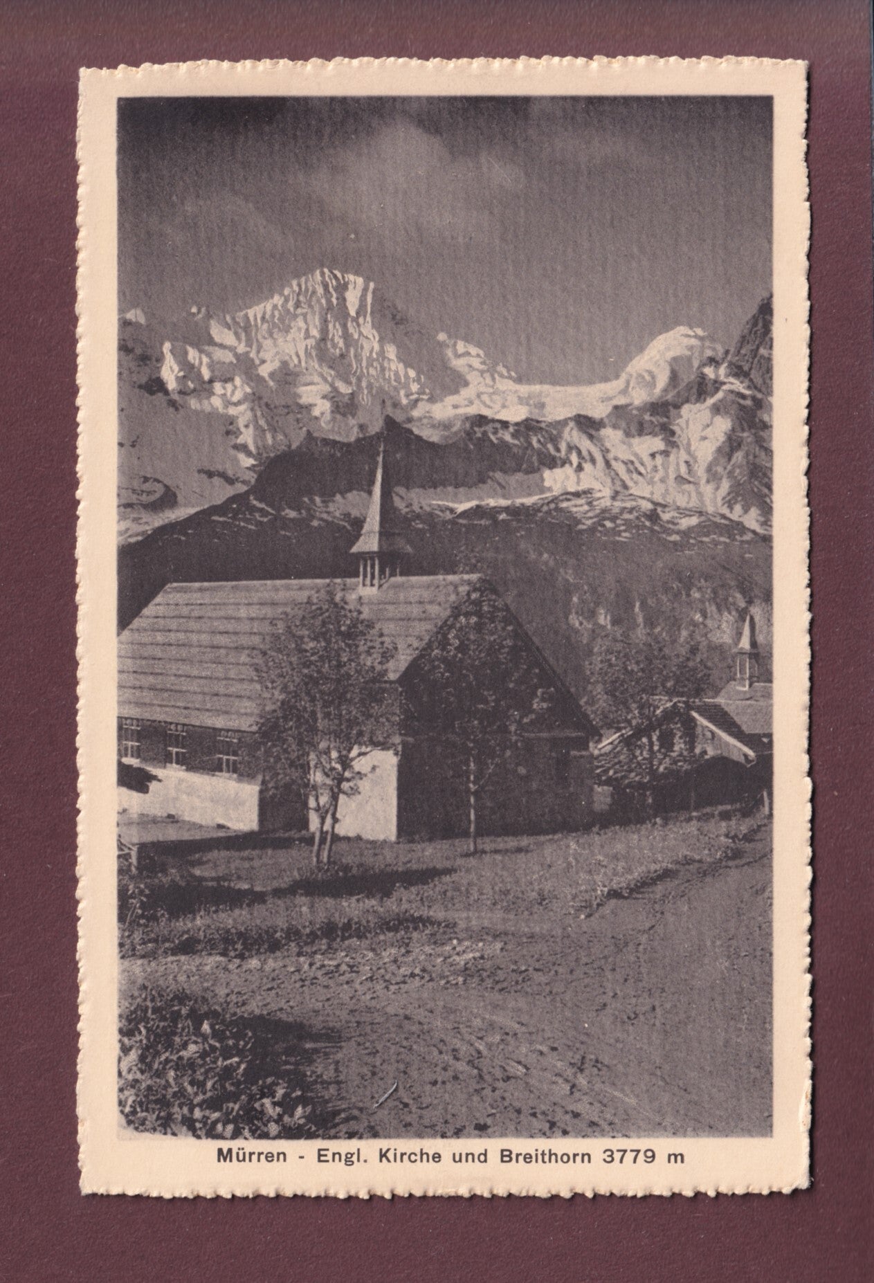 MÜRREN - Englische Kirche - Breithorn