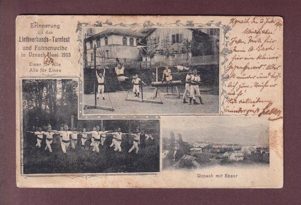 UZNACH - Linthverbands-Turnfest 1903