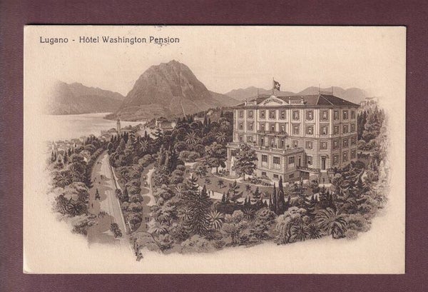 LUGANO - Hôtel Washington Pension - 1924