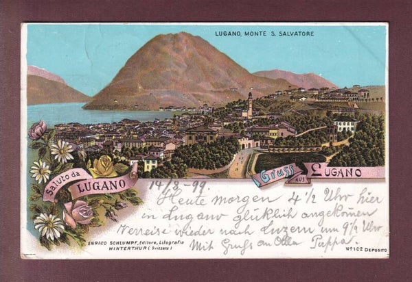 Saluto da LUGANO - 1899 Schlumpf
