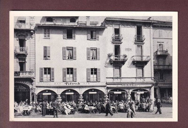 LUGANO - Piazza Grande - Caffe Federale - 1952
