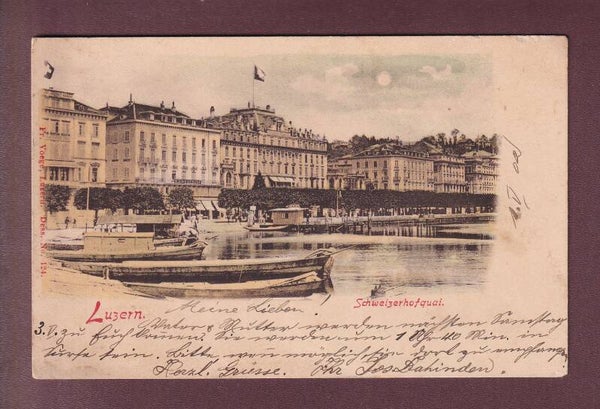 LUZERN - Schweizerhofquai - 1902