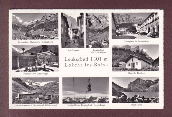 LEUKERBAD - 9 Bilder - 1967