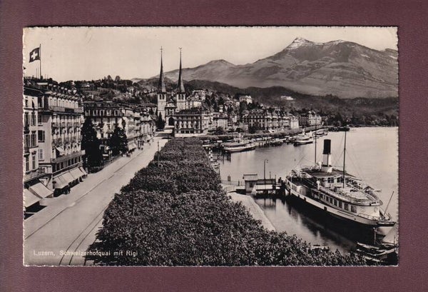 LUZERN - Schweizerhofquai - Schiff - Hofkirche - 1947