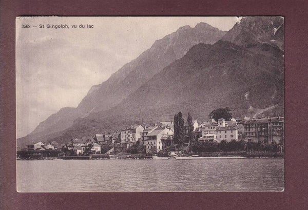 ST. GINGOLPH vu du lac - 1921 // petite déchirure //