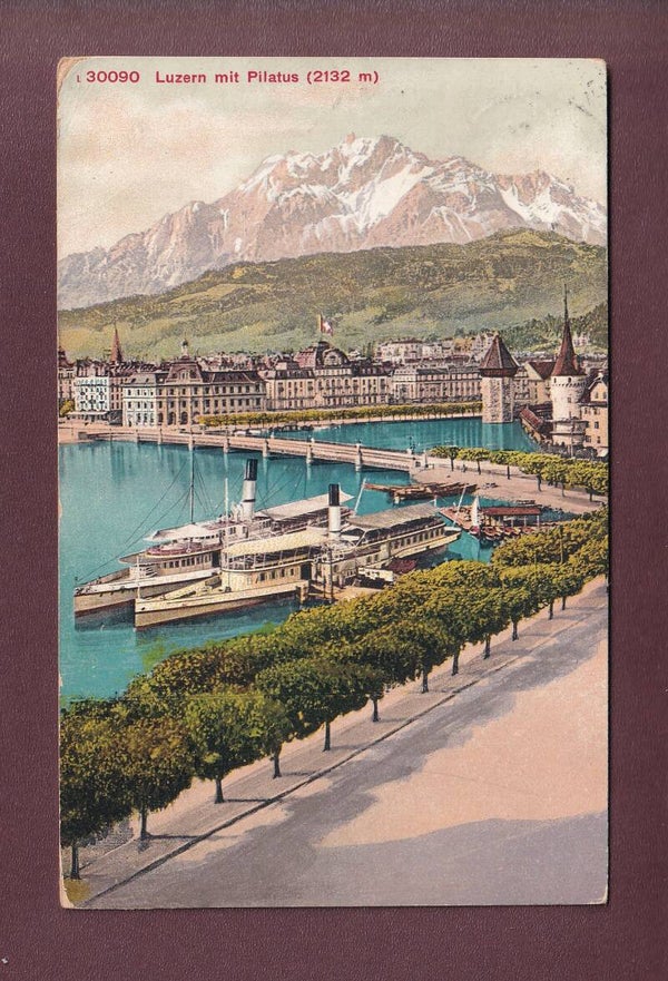 LUZERN - Schiffe - Pilatus - 1911