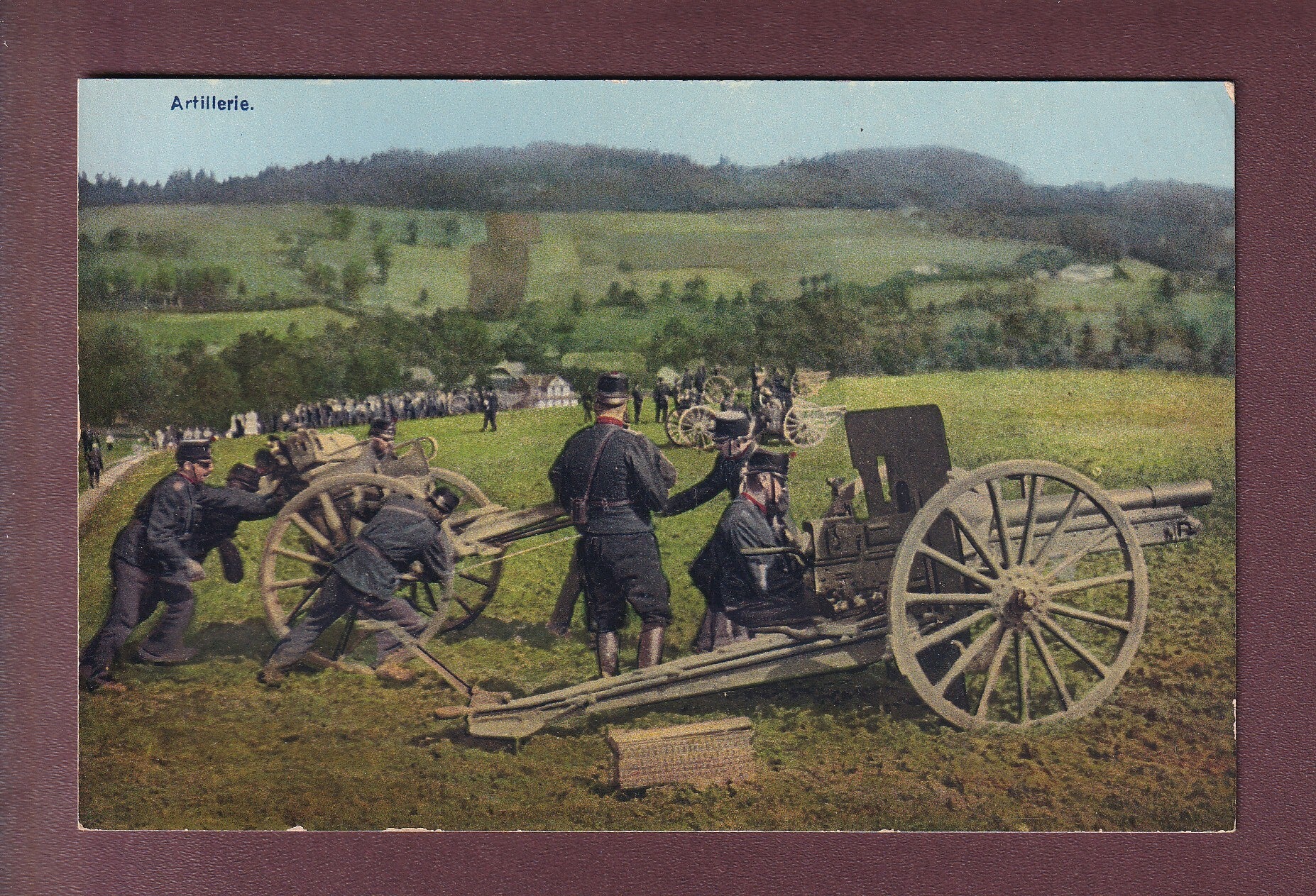 MILITAIRE - Artillerie - Occupation des frontières 1914