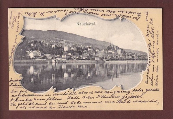 NEUCHÂTEL vu du lac - 1910