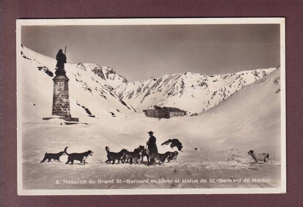 Hospice du GRAND-SAINT-BERNARD - Maître et Chiens