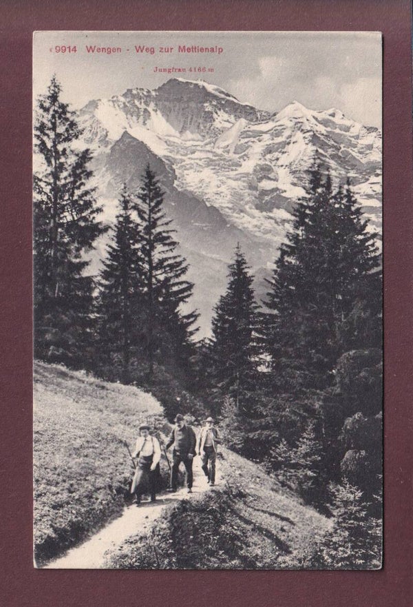 WENGEN - Weg zur Mettlenalp - Leute