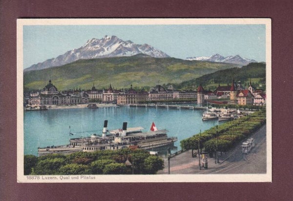 LUZERN - Quai und Pilatus - Schiffe