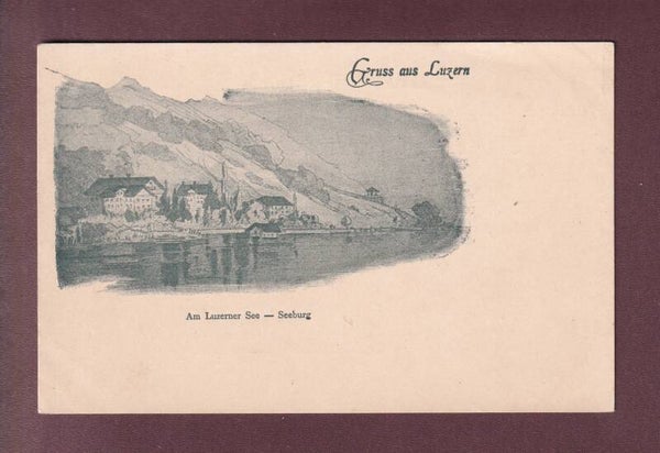 Gruss aus LUZERN - Seeburg // abgelöste Schichten //