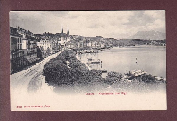LUZERN - Promenade und Rigi - Hofkirche